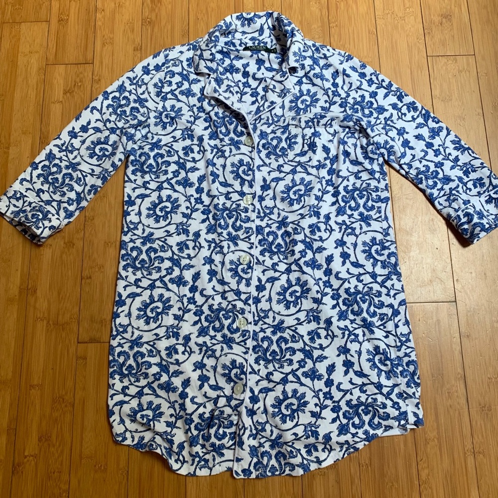 Lauren Ralph Lauren cotton sleep shirt nightgown